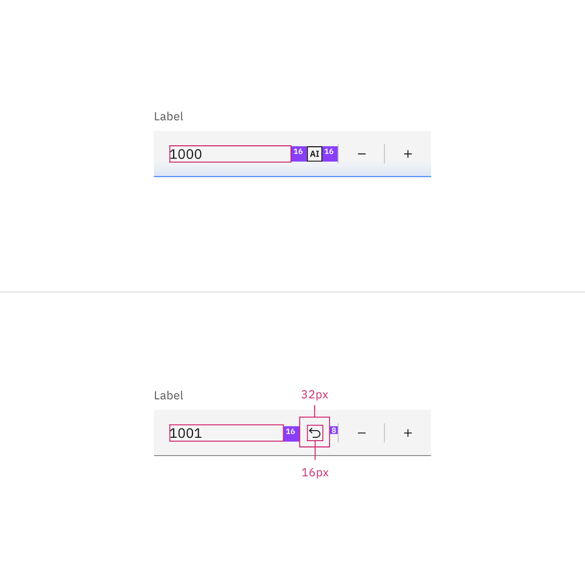 Default number input AI example